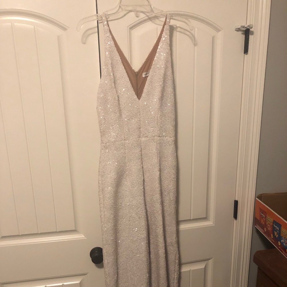 Dress the population sequin Charlie jumpsuit